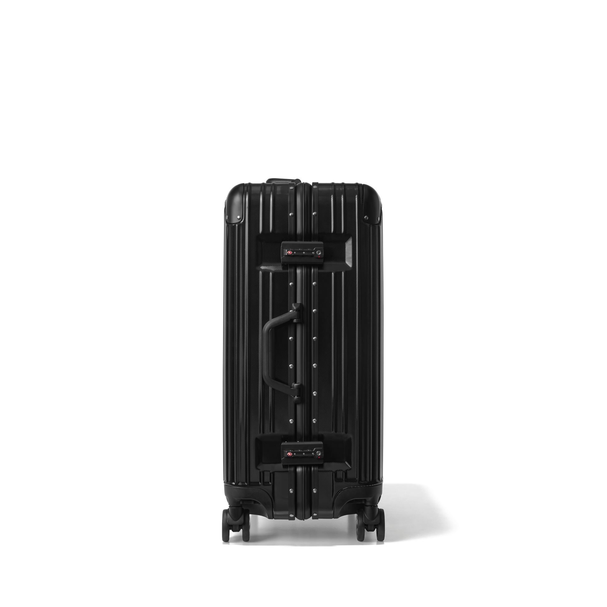 Reiskoffer Zwart Medium AEON | Voyagoux zijkant