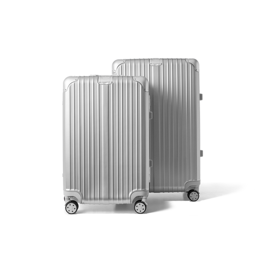 Kofferset 2 delig Zilver M / L AEON | Voyagoux voorkant