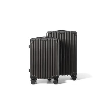 Kofferset 2 delig Donkergrijs S / M Classic | Voyagoux voorkant