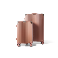 Kofferset 2 delig Rose Gold S / L Classic | Voyagoux voorkant