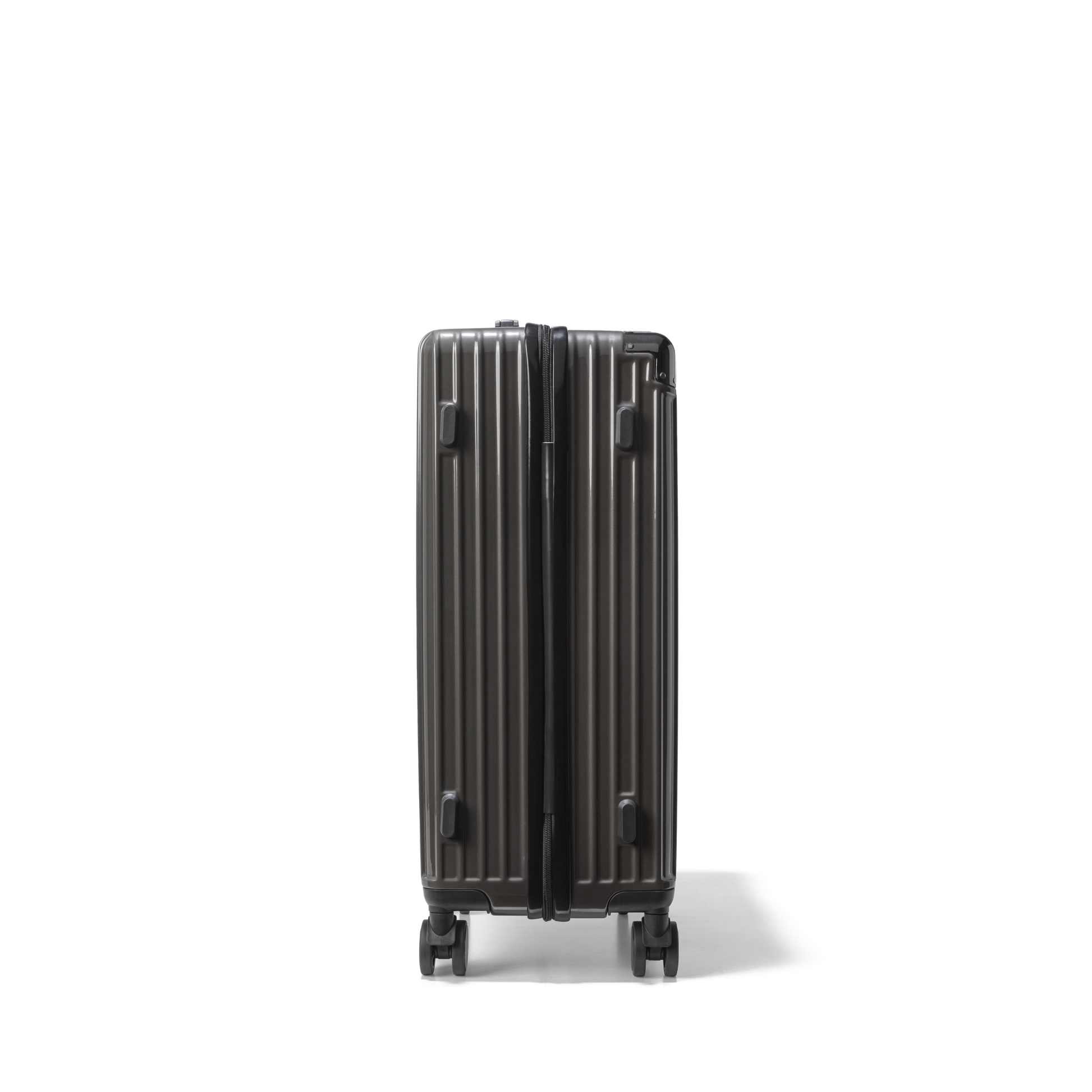 Reiskoffer Donkergrijs Medium Classic | Voyagoux zijkant