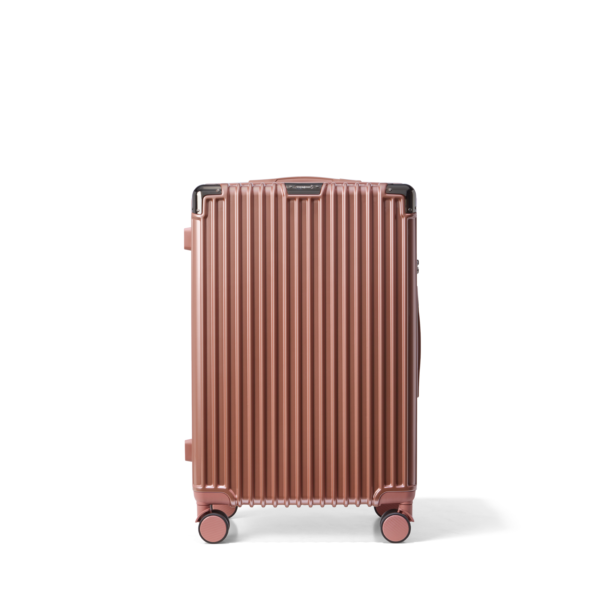 Reiskoffer Rose Gold Medium Classic | Voyagoux voorkant