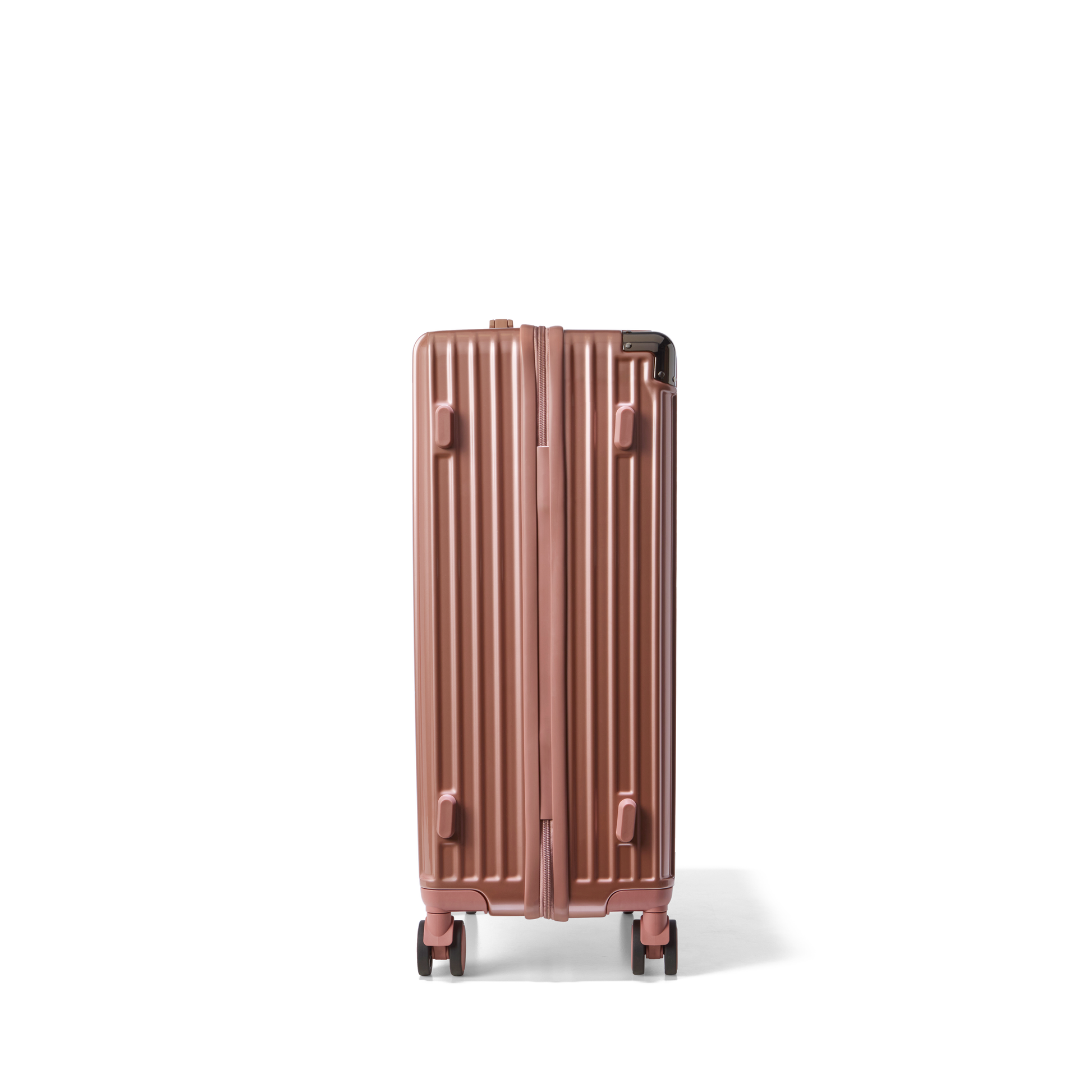 Reiskoffer Rose Gold Medium Classic | Voyagoux zijkant