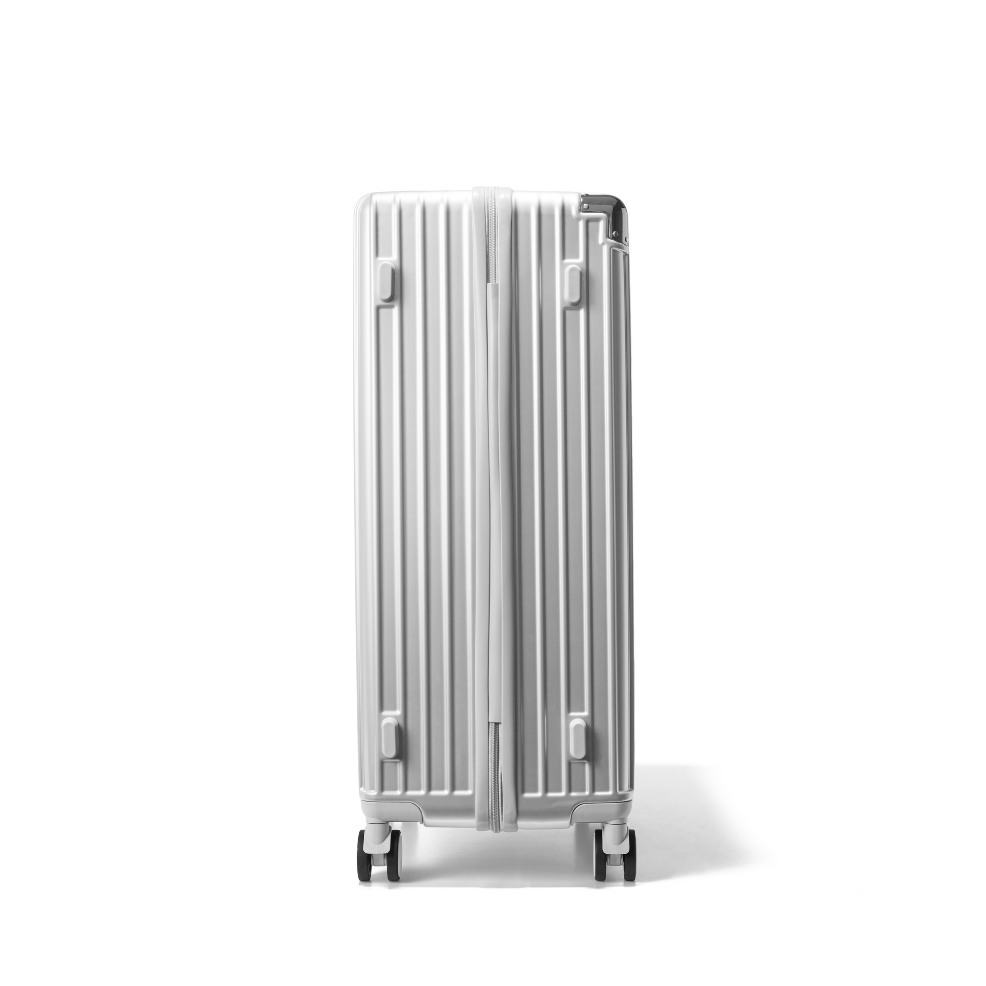 Kofferset 3 delig Zilver S / M / L Classic | Voyagoux zijkant