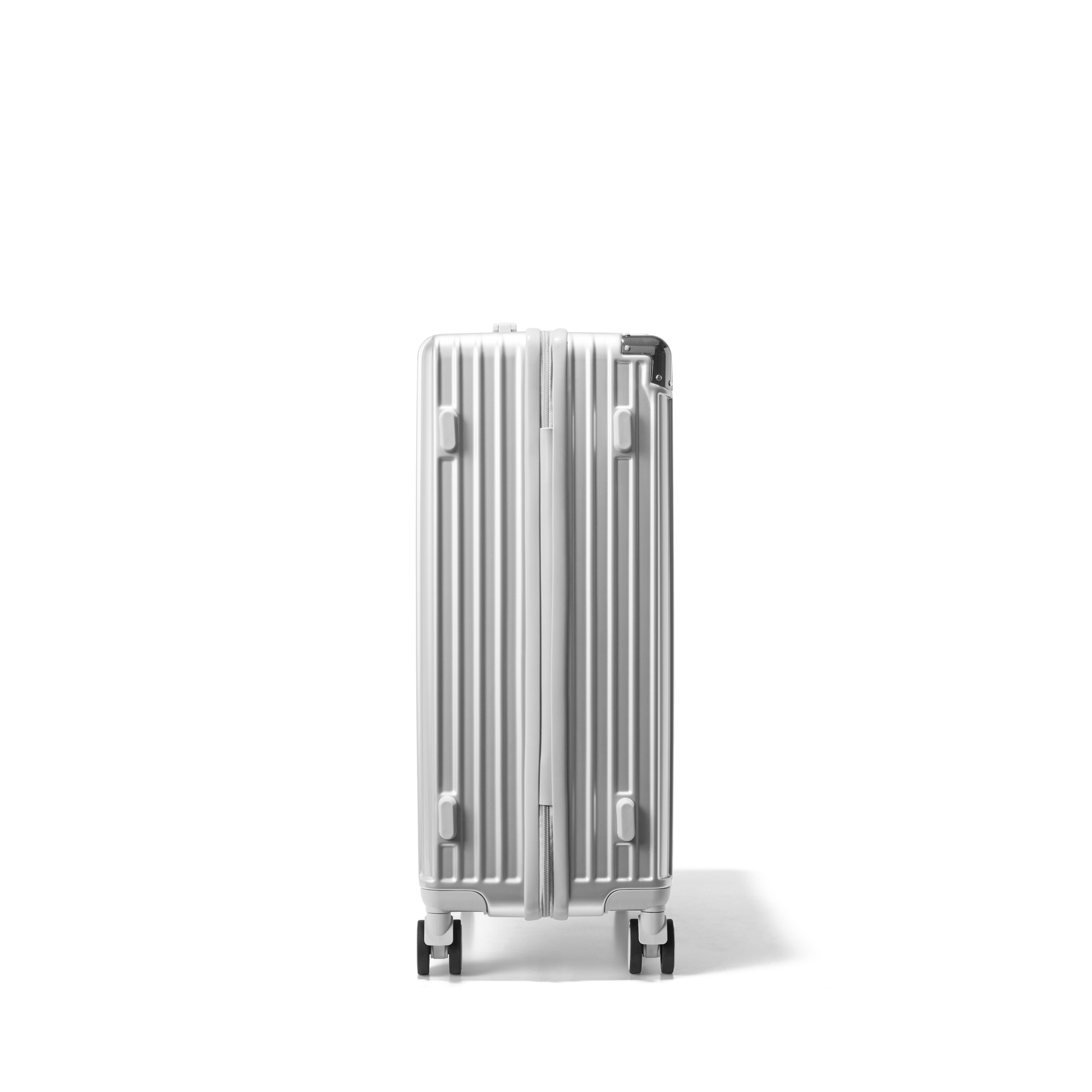 Kofferset 2 delig Zilver S / M Classic | Voyagoux zijkant