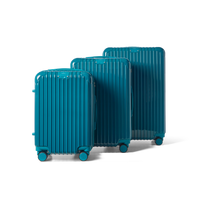 Kofferset 3 delig Lichtblauw S / M / L Essentials | Voyagoux voorkant