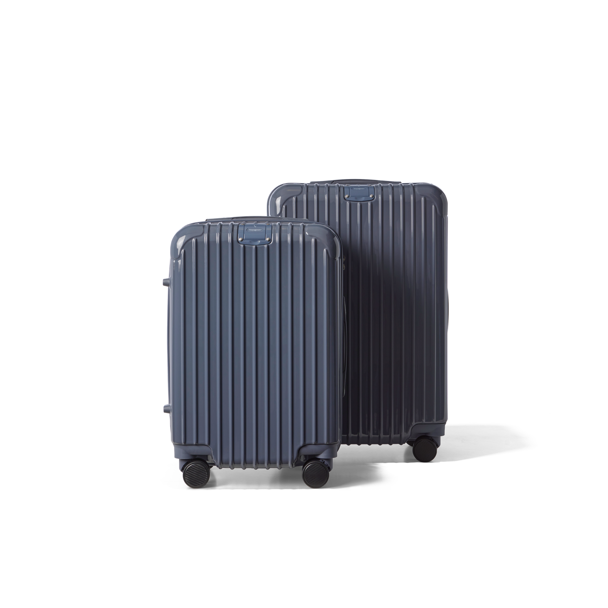 Kofferset 2 delig Nardo Grijs S / M Essentials | Voyagoux voorkant