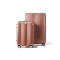 Kofferset 2 delig Rose Gold S / L Essentials | Voyagoux voorkant