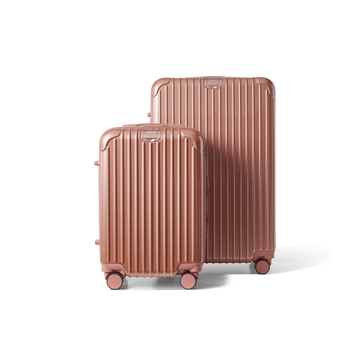 Kofferset 2 delig Rose Gold S / L Essentials | Voyagoux voorkant