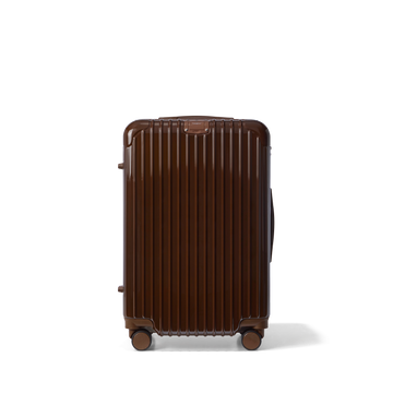 Reiskoffer Donkerbruin Medium Essentials | Voyagoux voorkant