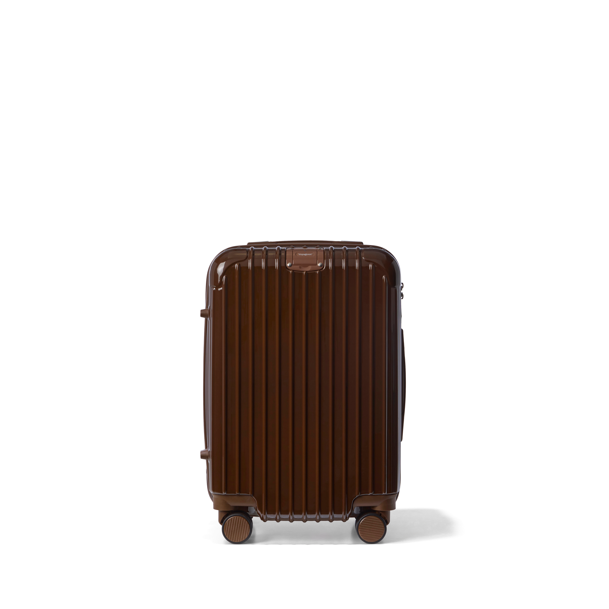 Handbagage koffer Donkerbruin Essentials | Voyagoux voorkant