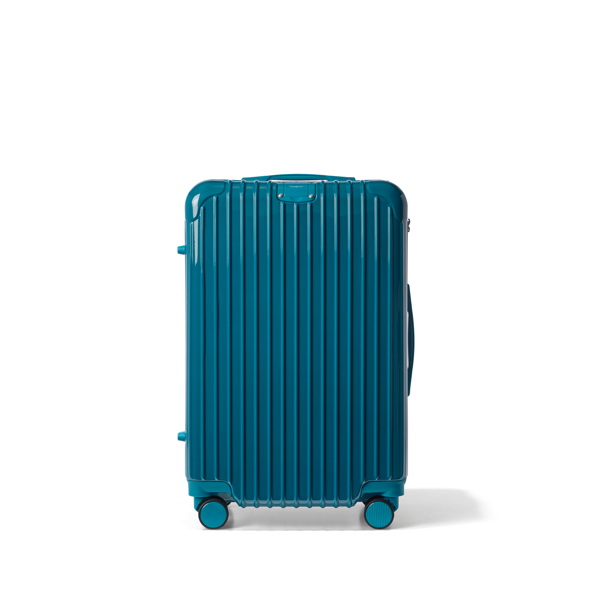 Reiskoffer Lichtblauw Medium Essentials | Voyagoux voorkant