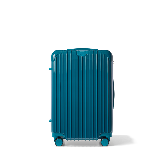 Reiskoffer Lichtblauw Medium Essentials | Voyagoux voorkant