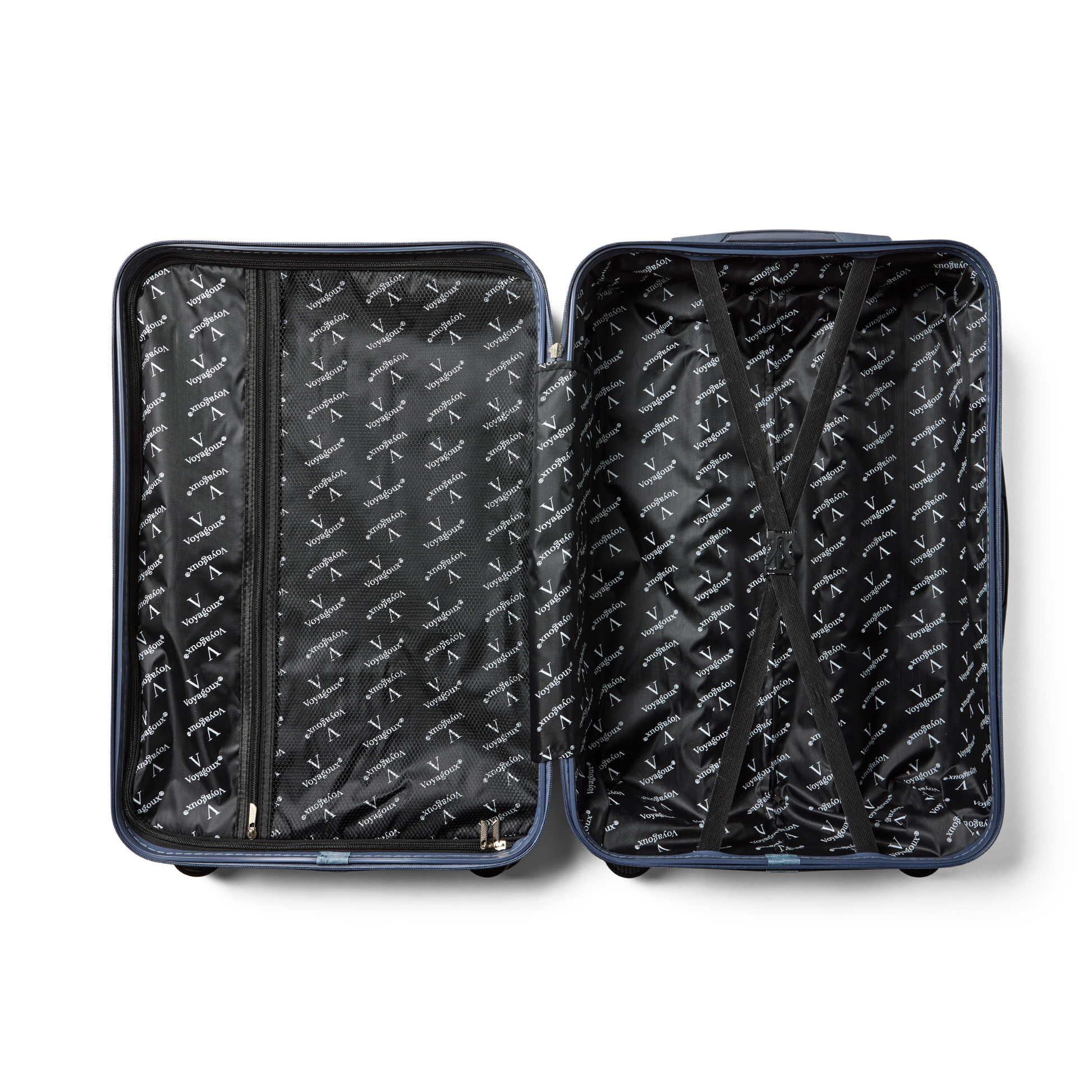 Reiskoffer Nardo Grijs Large Essentials | Voyagoux binnenkant