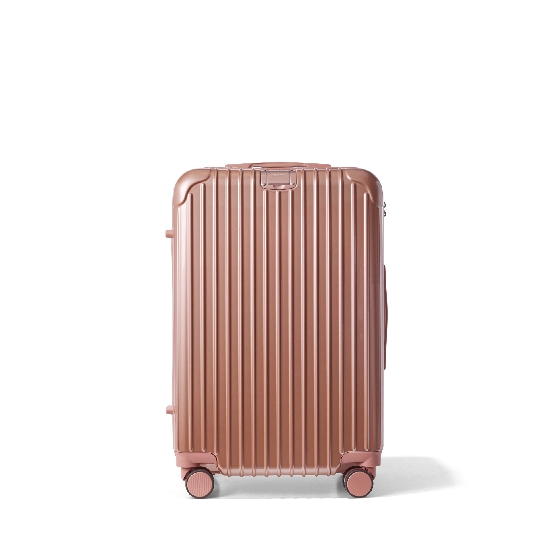 Reiskoffer Rose Gold Medium Essentials | Voyagoux voorkant