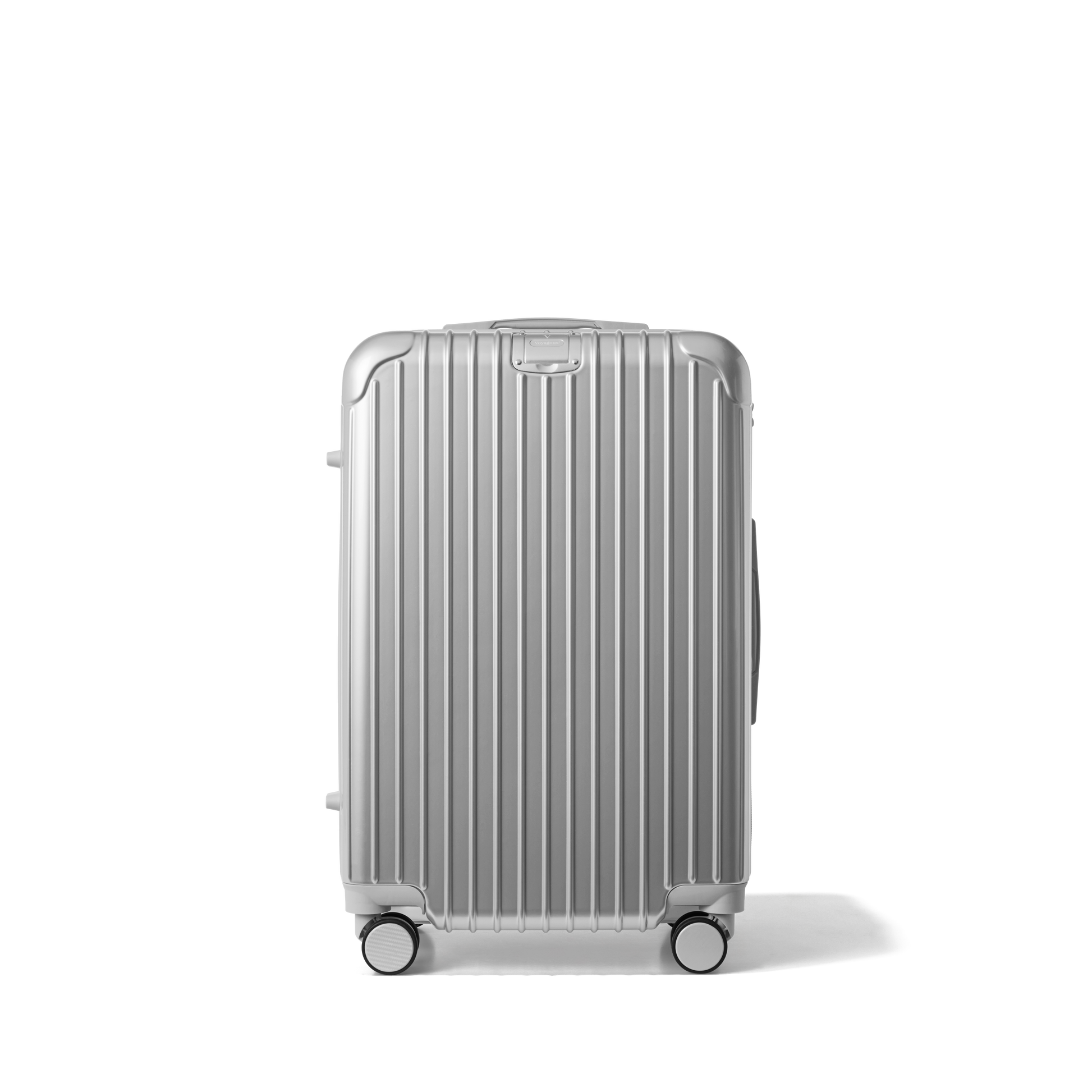 Reiskoffer Zilver Medium Essentials | Voyagoux voorkant