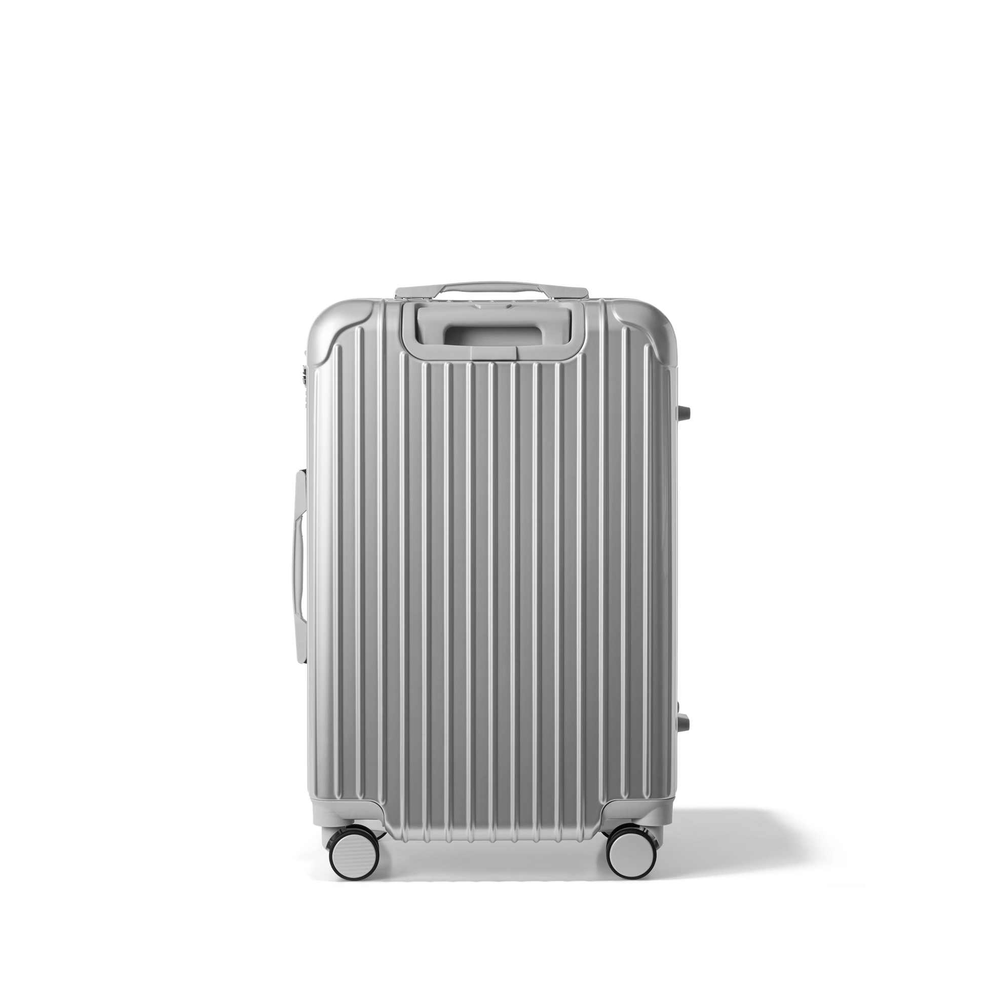 Reiskoffer Zilver Medium Essentials | Voyagoux achterkant