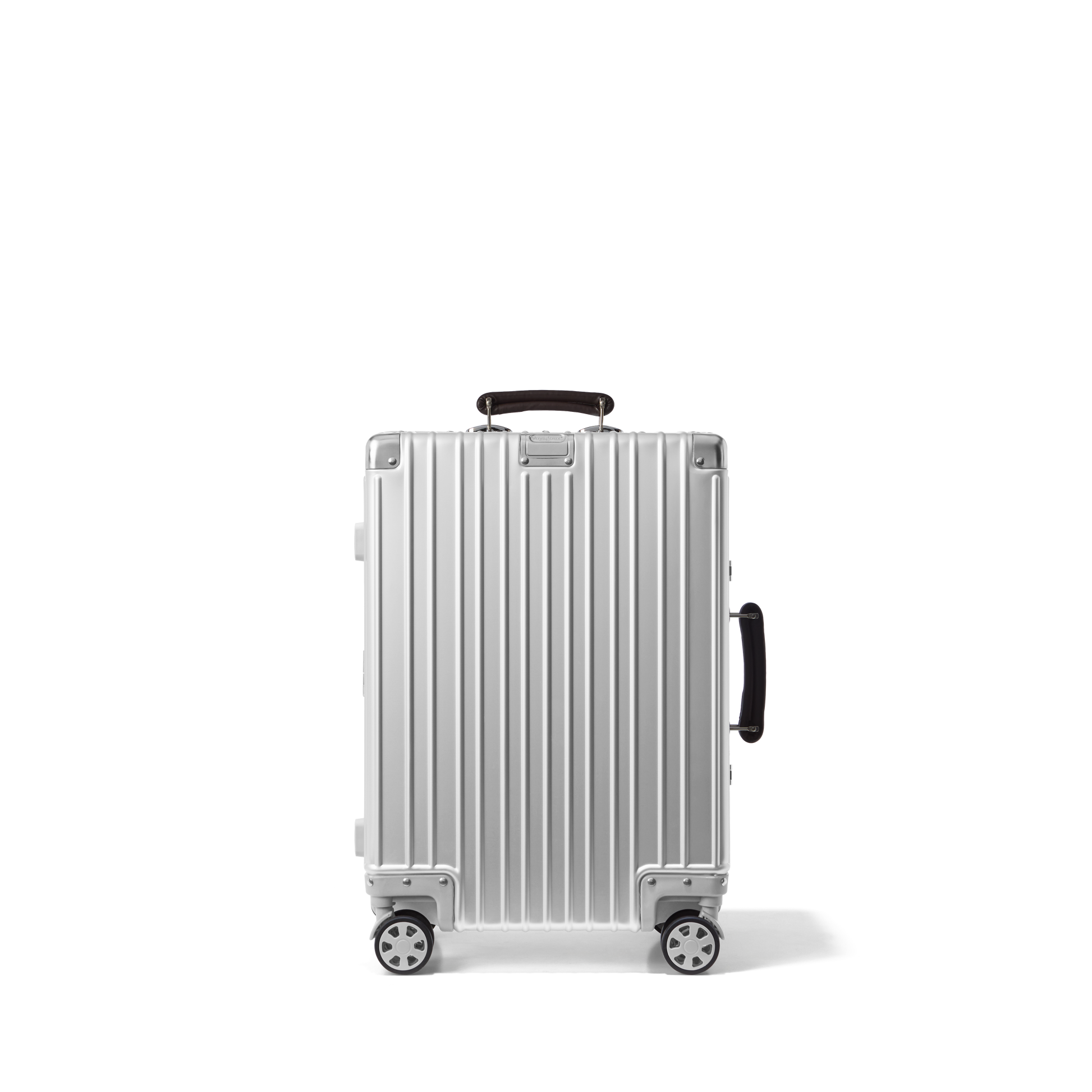 Handbagage koffer Aluminium Zilver ICON | Voyagoux voorkant