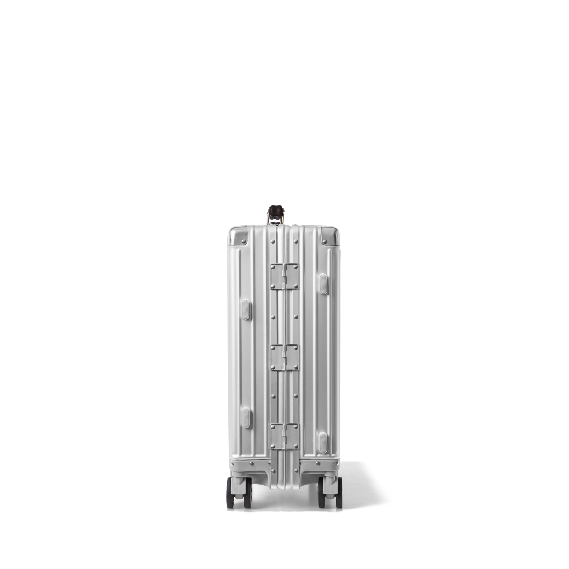 Handbagage koffer Aluminium Zilver ICON | Voyagoux zijkant