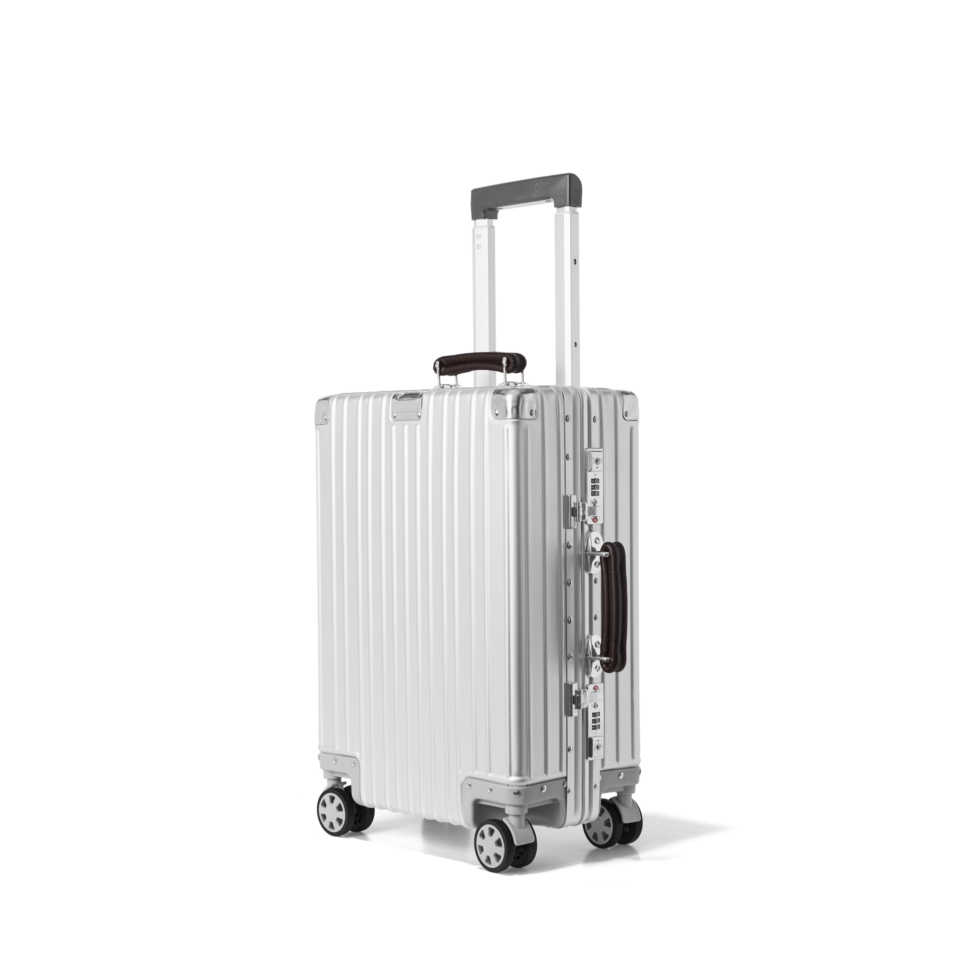 Handbagage koffer Aluminium Zilver ICON | Voyagoux 