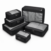 Premium Packing Cubes 6-delig | Zwart