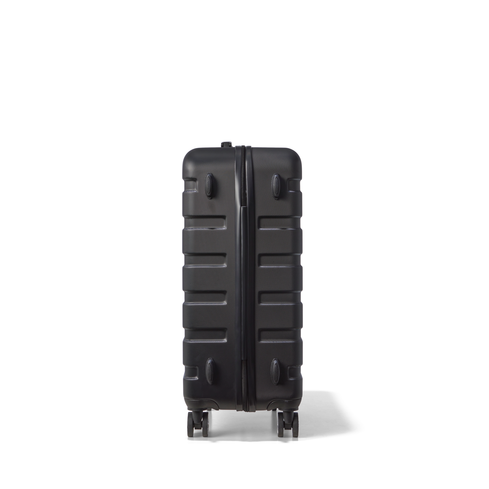 Reiskoffer Zwart Medium Revelation | Voyagoux zijkant