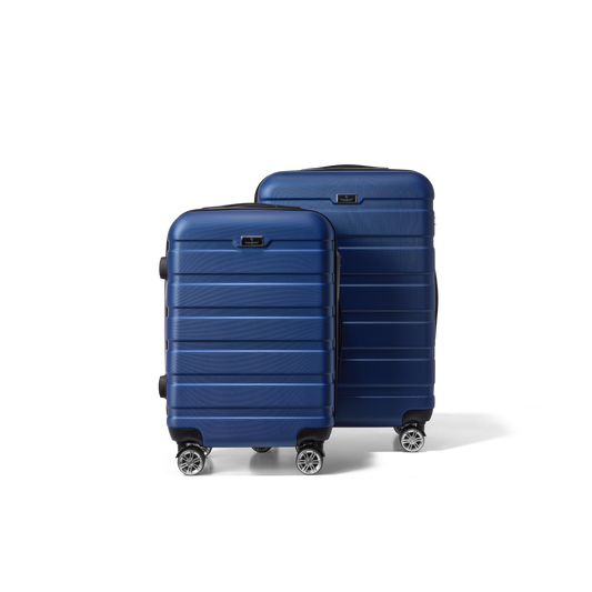 Kofferset 2 delig Blauw S / M Revelation | Voyagoux voorkant