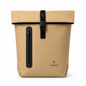 Rolltop-Rucksack – Beige